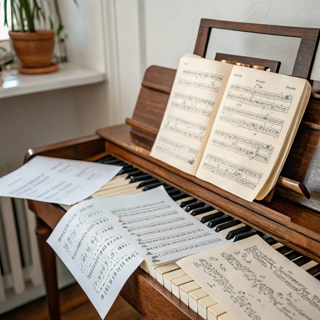 Sheet music and notes