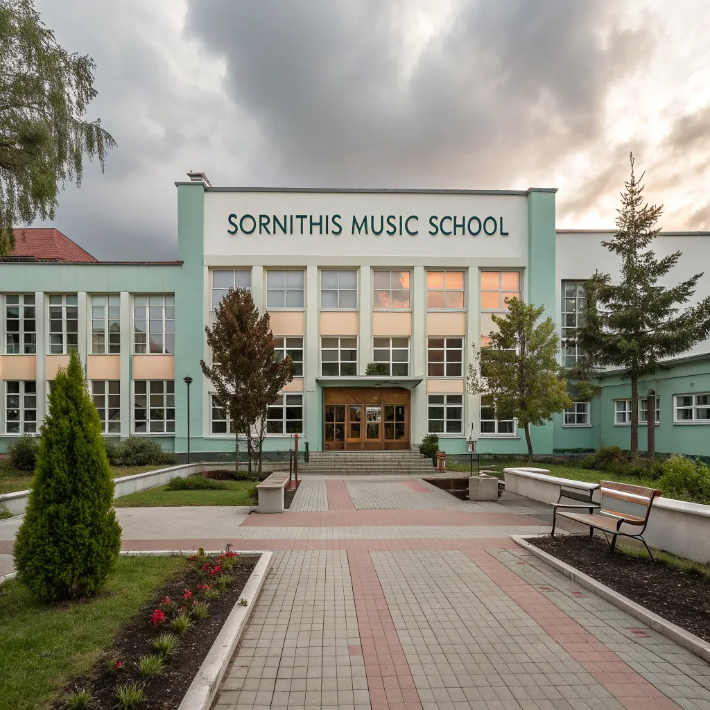 Exterior view of SORNITHIS Music School
